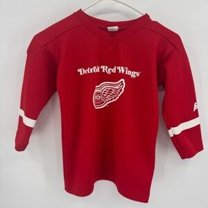 Detroit Red Wings Franklin Toddler Jersey Style Tee Red Size M USA (R1)